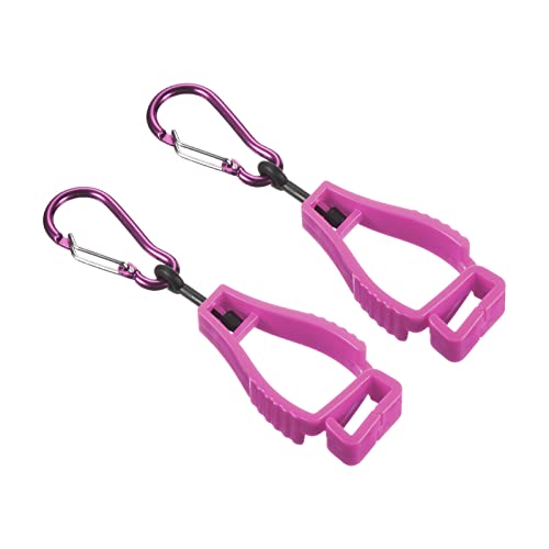 PATIKIL 2Pack Handschuhe Greiferfänger Haken Klemmen Halter für Bauwerkstatt Rosa von PATIKIL