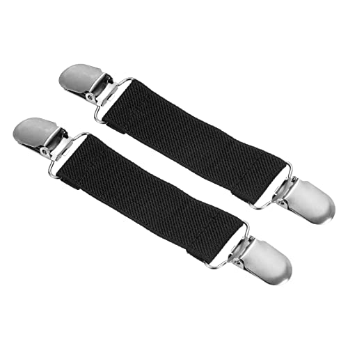 PATIKIL 2Stk. Handschuhe Schnalle mit Doppelseite Clips für Schlüssel Schal Schwarz von PATIKIL