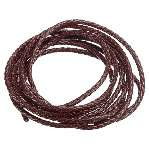 PATIKIL 2m Lederschnur Rund Geflochten, 3mm Rundes Lederband Geflochtenes Kordelseil aus Echtem Leder Gefaltet für Bastelarbeiten Schmuckherstellung Halsketten Armbänder DIY, Braun PATIKIL 2m Lederschnur Rund Geflochten, 3mm Rundes Lederband Geflochtenes Kordelseil aus Echtem Leder Gefaltet für Bastelarbeiten Schmuckherstellung Halsketten Armbänder DIY, Braun von PATIKIL