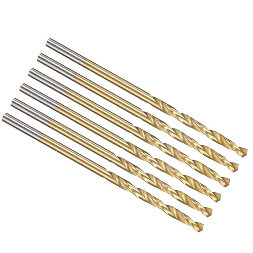 PATIKIL 2mm Bohrer, Jobber gerade Schaft M2 High-Speed Stahl 135° Titan-Nitrid TiN beschichtet für Edelstahl Hartmetall - 6er Pack PATIKIL 2mm Bohrer, Jobber gerade Schaft M2 High-Speed Stahl 135° Titan-Nitrid TiN beschichtet für Edelstahl Hartmetall - 6er Pack von PATIKIL