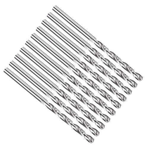 PATIKIL 3,1 mm Bohrer, Jobber gerade Schaft M2 High-Speed-Stahl 135° Unbeschichtet Hell für Edelstahl mittelhartes Metall - 10er Pack PATIKIL 3,1 mm Bohrer, Jobber gerade Schaft M2 High-Speed-Stahl 135° Unbeschichtet Hell für Edelstahl mittelhartes Metall - 10er Pack von PATIKIL