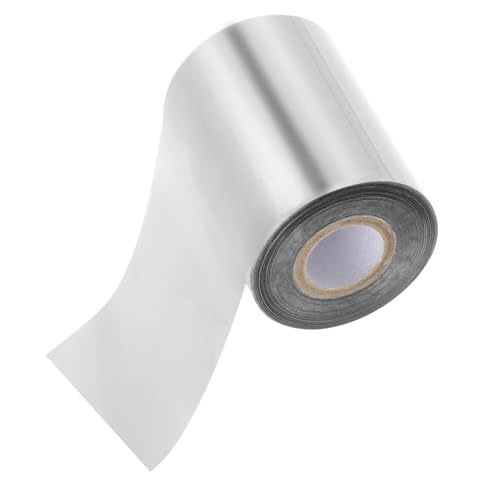 PATIKIL 3,2"x400Ft Heißprägefolienpapier, Heißtransfer-Heißprägepapierfolienrolle für Leder DIY Logo Dekor Handwerk Paket Scrapbook, Silber. von PATIKIL
