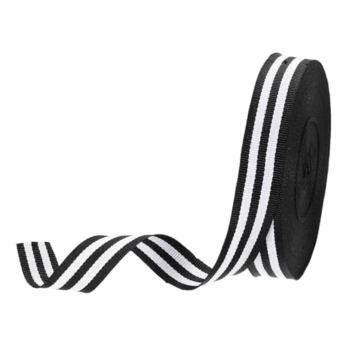 PATIKIL 3/4" Schwarzes weiß gestreiftes Ripsband, 25 Yard Polyester Stoff Streifen Bastelband Doppelseitiges Design für Schleifen Geschenkverpackung DIY Herstellung Weihnachtsdekorationen PATIKIL 3/4" Schwarzes weiß gestreiftes Ripsband, 25 Yard Polyester Stoff Streifen Bastelband Doppelseitiges Design für Schleifen Geschenkverpackung DIY Herstellung Weihnachtsdekorationen von PATIKIL