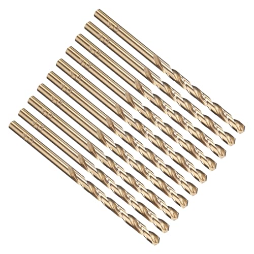 PATIKIL 3,6 mm Bohrer, Jobber gerade Schaft M35 5% High-Speed-Stahl 135° Gold-Finish für rostfreien Stahl Hartmetall - 10er Pack PATIKIL 3,6 mm Bohrer, Jobber gerade Schaft M35 5% High-Speed-Stahl 135° Gold-Finish für rostfreien Stahl Hartmetall - 10er Pack von PATIKIL