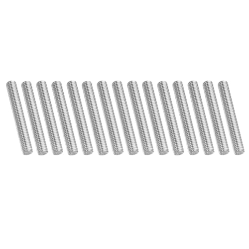 PATIKIL 3/8"-16 UNC 304 Edelstahl Gewindestange, 15 Stück 70mm Länge Langgewindeschraube Gewindestangen Gewindestab Gewindestifte für Verankerungsschraube, Klemmen, Hänger und U-Bolzen von PATIKIL