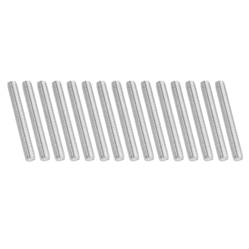 PATIKIL 3/8"-16 UNC 304 Edelstahl Gewindestange, 15 Stück 80mm Länge Langgewindeschraube Gewindestangen Gewindestab Gewindestifte für Verankerungsschraube, Klemmen, Hänger und U-Bolzen von PATIKIL