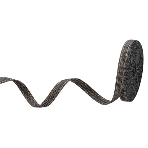PATIKIL 3/8" Denim-Band, 1 Rolle 5,5 Yard Schichtung Jean Stoffstreifen für DIY Haarschleifen, Kleidungsnahtdekorationen, Schwarz PATIKIL 3/8" Denim-Band, 1 Rolle 5,5 Yard Schichtung Jean Stoffstreifen für DIY Haarschleifen, Kleidungsnahtdekorationen, Schwarz von PATIKIL