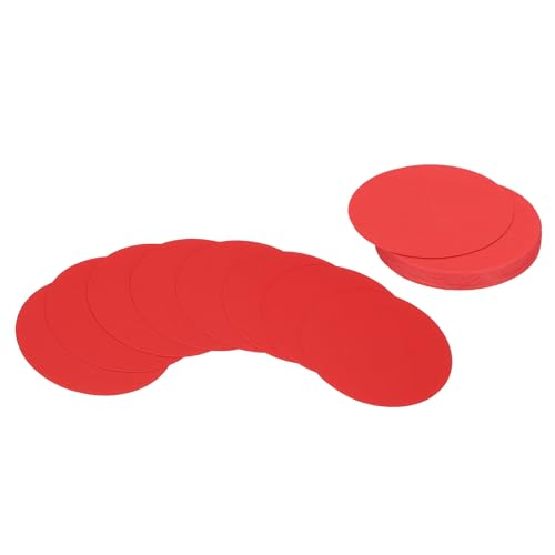 PATIKIL 3-Zoll-Kreis-Karton, 25 Stück runde Ausschnitte aus dickem Karton als Untersetzer für DIY-Bastelprojekte, Klassenzimmer-Pinnwanddekoration, rot PATIKIL 3-Zoll-Kreis-Karton, 25 Stück runde Ausschnitte aus dickem Karton als Untersetzer für DIY-Bastelprojekte, Klassenzimmer-Pinnwanddekoration, rot von PATIKIL