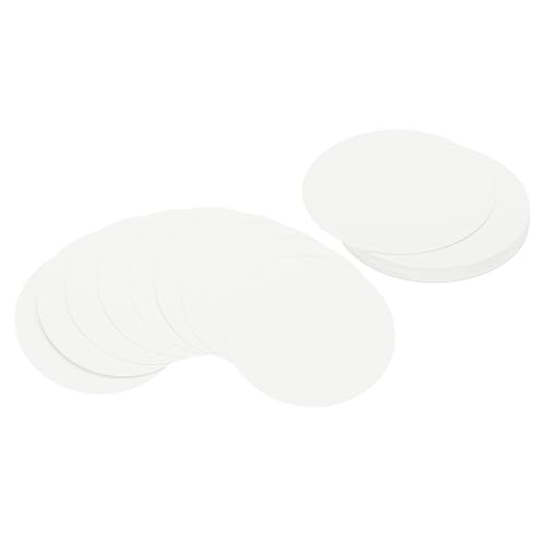PATIKIL 3 Zoll Kreis Karton, 25 Stück runde Form Ausschnitte Papier Dickes Karton Untersetzer für DIY Bastelprojekte Klassenzimmer Pinnwand Dekor, Weiß von PATIKIL
