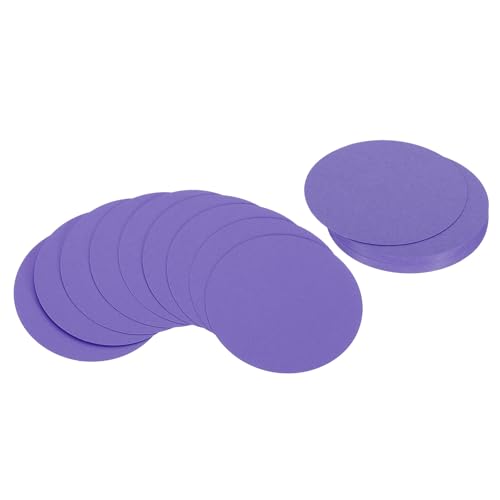 PATIKIL 3 Zoll Kreiskartenkarton, 36 Stück runde Formausschnitte Papier dickes Kartonuntersetzer für DIY Bastelprojekte Klassenzimmer Pinnwanddekoration, Dunkellila PATIKIL 3 Zoll Kreiskartenkarton, 36 Stück runde Formausschnitte Papier dickes Kartonuntersetzer für DIY Bastelprojekte Klassenzimmer Pinnwanddekoration, Dunkellila von PATIKIL