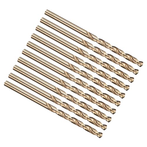 PATIKIL 3.9mm Bohrer, Jobber gerade Schaft M35 Cobalt 5% High-Speed Stahl 135° Gold Finish für Edelstahl Hartmetall - 10er Pack PATIKIL 3.9mm Bohrer, Jobber gerade Schaft M35 Cobalt 5% High-Speed Stahl 135° Gold Finish für Edelstahl Hartmetall - 10er Pack von PATIKIL