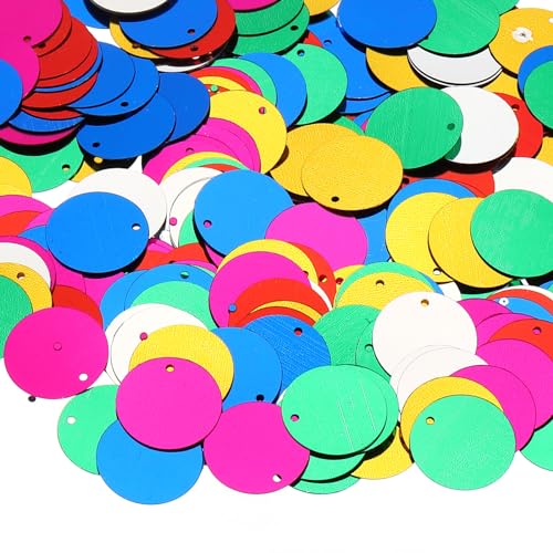 PATIKIL 30 Gramm Pailletten für Bastelarbeiten, 1 Packung bunte Pailletten und Glitzer für DIY Kleidung, Nägel, Grußkarten, Scrapbook-Dekoration, Kreis-Stil PATIKIL 30 Gramm Pailletten für Bastelarbeiten, 1 Packung bunte Pailletten und Glitzer für DIY Kleidung, Nägel, Grußkarten, Scrapbook-Dekoration, Kreis-Stil von PATIKIL