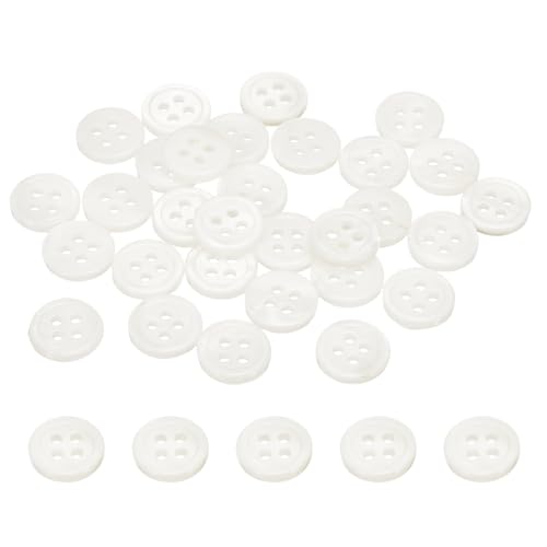 PATIKIL 30 Stück 10mm Perlmuttknöpfe 4 Löcher MOP Natürliche Perlmuttknöpfe Für Nähen Kleidung Mäntel Anzüge Hemden DIY Basteldekoration Weiß PATIKIL 30 Stück 10mm Perlmuttknöpfe 4 Löcher MOP Natürliche Perlmuttknöpfe Für Nähen Kleidung Mäntel Anzüge Hemden DIY Basteldekoration Weiß von PATIKIL