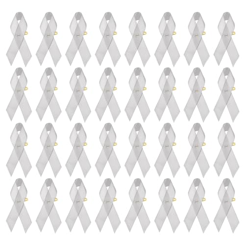 PATIKIL 30 Stück Graue Polyesterband Satin Pins, Awareness Ribbon Satin mit Sicherheitsnadeln PATIKIL 30 Stück Graue Polyesterband Satin Pins, Awareness Ribbon Satin mit Sicherheitsnadeln von PATIKIL