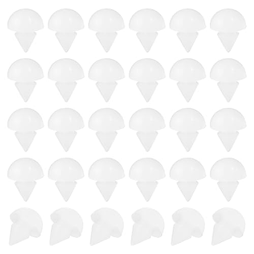 PATIKIL 30 Stück Silikonstopfen 5 mm Silikon Lochstopfen, Runden Gummistopfen, Montagedurchmesser für 4.5-5 mm abdeckkappen für bohrlöcher blindstopfen, verschlussstopfen, Transparent PATIKIL 30 Stück Silikonstopfen 5 mm Silikon Lochstopfen, Runden Gummistopfen, Montagedurchmesser für 4.5-5 mm abdeckkappen für bohrlöcher blindstopfen, verschlussstopfen, Transparent von PATIKIL