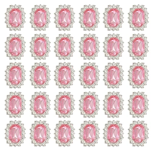 PATIKIL 30 Stück Strassverzierungen, Handwerk Kristall Strassknopf Charms Silber Basis Edelsteine Hellrosa Strasssteine für die Herstellung von Kleidung und Schmuck PATIKIL 30 Stück Strassverzierungen, Handwerk Kristall Strassknopf Charms Silber Basis Edelsteine Hellrosa Strasssteine für die Herstellung von Kleidung und Schmuck von PATIKIL