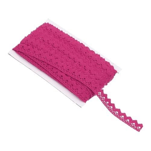 PATIKIL 30 Yards Spitzenband, 0,6 Zoll Breites Hochzeits-Spitzenband zum Verpacken, Nähen und Häkeln für Florale DIY-Bastelarbeiten Geburtstagsfeier, Rosarot PATIKIL 30 Yards Spitzenband, 0,6 Zoll Breites Hochzeits-Spitzenband zum Verpacken, Nähen und Häkeln für Florale DIY-Bastelarbeiten Geburtstagsfeier, Rosarot von PATIKIL