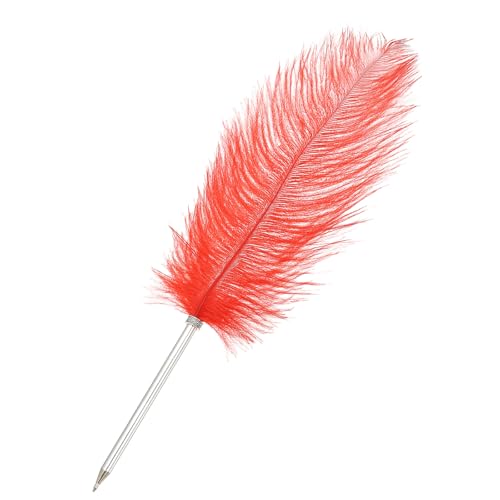 PATIKIL 30cm/12 Feder Kugelschreiber, 1 Stück Tinte Vintage Gänsefeder veredelter Tauchstift für Kalligrafie Schreiben Unterschrift Hochzeitsgeschenk, Rot PATIKIL 30cm/12 Feder Kugelschreiber, 1 Stück Tinte Vintage Gänsefeder veredelter Tauchstift für Kalligrafie Schreiben Unterschrift Hochzeitsgeschenk, Rot von PATIKIL