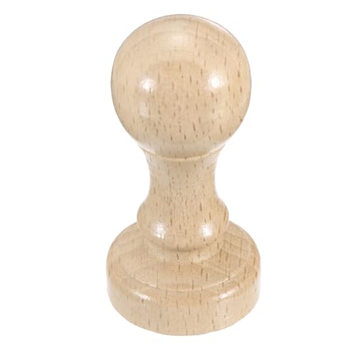 PATIKIL 30mm Holzstempel Rundgriff 1 Stück Holzstempelhalter Buchenholz Blankostempel Für DIY Basteln Scrapbooking Karten Tagebuch Holzfarbe von PATIKIL