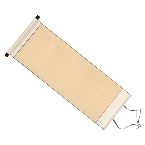 PATIKIL 31x12 Zoll Xuan-Papierrolle, halb roh gereift, Seidenleere zum Aufhängen, chinesische Kalligraphie-Übungsrolle für Kunstmalerei und Wohnkultur, Beige PATIKIL 31x12 Zoll Xuan-Papierrolle, halb roh gereift, Seidenleere zum Aufhängen, chinesische Kalligraphie-Übungsrolle für Kunstmalerei und Wohnkultur, Beige von PATIKIL