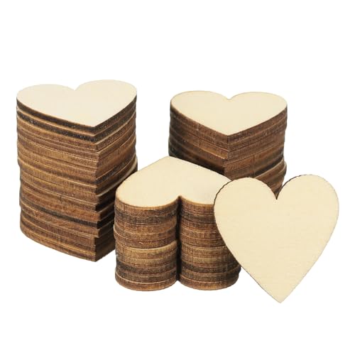 PATIKIL 35mm Holzherzen, 100er Packung Unvollendete Holzherzen Leer Holzausschnitte Verzierungen Natürliche Holzstücke für Weihnachtsbastelprojekte PATIKIL 35mm Holzherzen, 100er Packung Unvollendete Holzherzen Leer Holzausschnitte Verzierungen Natürliche Holzstücke für Weihnachtsbastelprojekte von PATIKIL