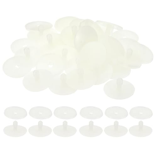 PATIKIL 35mm Puppen-Gelenke, 20er Set Kunststoff-Abnehmbare Tiergelenke Verbindungsstücke Engage Bolt für die Herstellung von Bären-Gliedmaßen, Puppenkopf-Gelenke DIY-Bastelzubehör, Weiß von PATIKIL