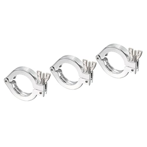 PATIKIL 3Pack KF-40 Vakuum Klemme Aluminium Legierung Haltbare Einzelstift Schlauchklemme mit Spannmutter für Klemmring Silber PATIKIL 3Pack KF-40 Vakuum Klemme Aluminium Legierung Haltbare Einzelstift Schlauchklemme mit Spannmutter für Klemmring Silber von PATIKIL