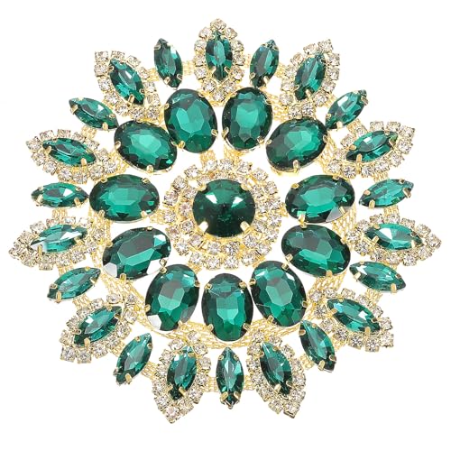 PATIKIL 4,3-Zoll-Strass-Patches, Blumenform-Applikations-Patches Strass-Applikation Glitzer Kristall-Patches für Schuhe, Kleidung, Hosen, Taschen, Hüte, Hemden DIY, Grün Gold PATIKIL 4,3-Zoll-Strass-Patches, Blumenform-Applikations-Patches Strass-Applikation Glitzer Kristall-Patches für Schuhe, Kleidung, Hosen, Taschen, Hüte, Hemden DIY, Grün Gold von PATIKIL