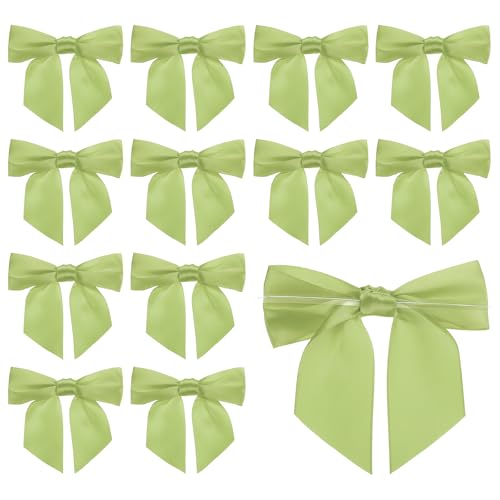 PATIKIL 4,5" Twist Tie Satin Bow, 20 Stück Große Twist Tie Vorgebundene Satinband Schleife Vorgefertigte Verpackungsschleife Dekoration für Treat Bag Craft DIY Hochzeit, Hellgrün PATIKIL 4,5" Twist Tie Satin Bow, 20 Stück Große Twist Tie Vorgebundene Satinband Schleife Vorgefertigte Verpackungsschleife Dekoration für Treat Bag Craft DIY Hochzeit, Hellgrün von PATIKIL