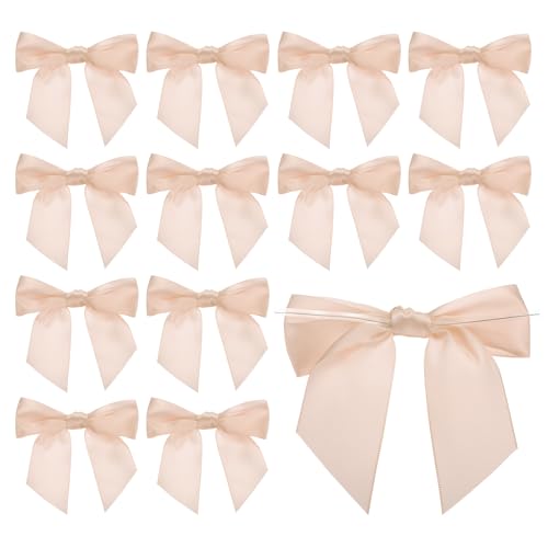 PATIKIL 4,5" Twist Tie Satin Bow, 36 Stück Große Twist Tie Vorgebundene Satinband Schleife Vorgefertigte Verpackungsschleife Dekoration für Treat Bag Craft DIY Hochzeit, Roségold PATIKIL 4,5" Twist Tie Satin Bow, 36 Stück Große Twist Tie Vorgebundene Satinband Schleife Vorgefertigte Verpackungsschleife Dekoration für Treat Bag Craft DIY Hochzeit, Roségold von PATIKIL