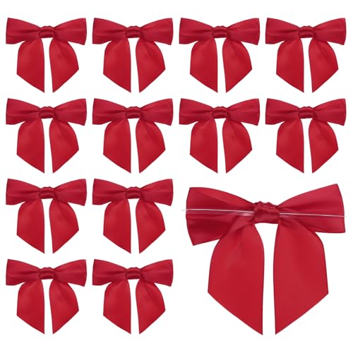 PATIKIL 4,5" Twist Tie Satin Bow, 36 Stück Große Twist Tie Vorgebundene Satinband Schleife Vorgefertigte Verpackungsschleife Dekoration für Treat Bag Craft DIY Hochzeit, Weinrot PATIKIL 4,5" Twist Tie Satin Bow, 36 Stück Große Twist Tie Vorgebundene Satinband Schleife Vorgefertigte Verpackungsschleife Dekoration für Treat Bag Craft DIY Hochzeit, Weinrot von PATIKIL