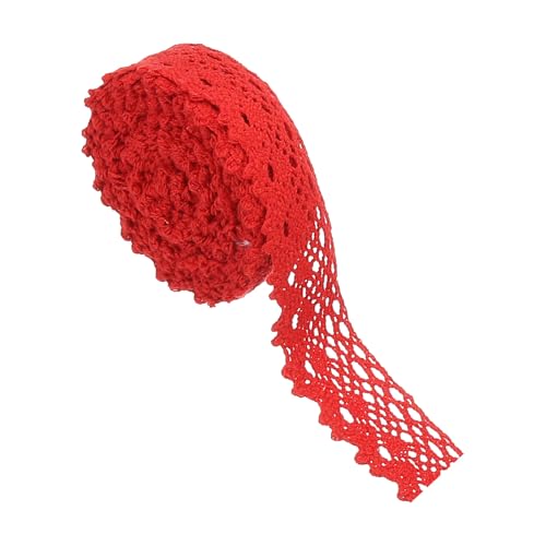 PATIKIL 5 Yards Spitzenband, 1 Zoll Breite Hochzeit Spitzenband Verzierung Nähen Häkeln Band für Florale DIY Basteln Nähen Geburtstagsfeier, Rot PATIKIL 5 Yards Spitzenband, 1 Zoll Breite Hochzeit Spitzenband Verzierung Nähen Häkeln Band für Florale DIY Basteln Nähen Geburtstagsfeier, Rot von PATIKIL