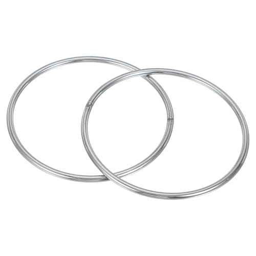 PATIKIL 4,7" Metall O-Ring, 2 Stück Schwerlast 304 Edelstahl O-Ringe Geschweißte Rundringe für DIY Handwerk Hardware Gürtel Hundeleine Makramee, 5x120mm PATIKIL 4,7" Metall O-Ring, 2 Stück Schwerlast 304 Edelstahl O-Ringe Geschweißte Rundringe für DIY Handwerk Hardware Gürtel Hundeleine Makramee, 5x120mm von PATIKIL