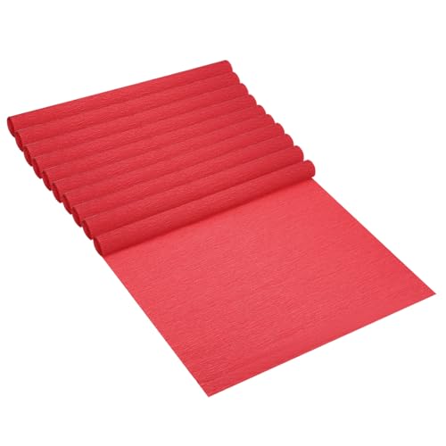 PATIKIL 4,9ft Krepppapierrolle, 10 Rollen 20" Breite Weiches Papierstreamerblatt für Handwerksblumenherstellung Verpackungsparty Geburtstags- und Hochzeitsdekoration Ornament, Rot PATIKIL 4,9ft Krepppapierrolle, 10 Rollen 20" Breite Weiches Papierstreamerblatt für Handwerksblumenherstellung Verpackungsparty Geburtstags- und Hochzeitsdekoration Ornament, Rot von PATIKIL