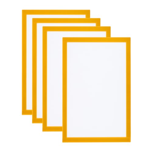 PATIKIL 4 Stück Magnetrahmen, A4 Info-Rahmen selbstklebend Aufklappbarer mit Magnetverschluss bilderrahmen für Postkarte Hinweis Zeichnung, Transparente Oberfläche, Gelb PATIKIL 4 Stück Magnetrahmen, A4 Info-Rahmen selbstklebend Aufklappbarer mit Magnetverschluss bilderrahmen für Postkarte Hinweis Zeichnung, Transparente Oberfläche, Gelb von PATIKIL