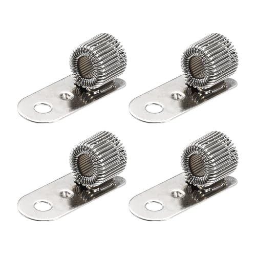 PATIKIL 4 Stück Stifthalter Clips, Metall Stiftclip Halter Verstellbare Schleife Stift Bleistift Organizer mit Nietfeder Schleife für Notizbuch, Klemmbrett, Silber Ton PATIKIL 4 Stück Stifthalter Clips, Metall Stiftclip Halter Verstellbare Schleife Stift Bleistift Organizer mit Nietfeder Schleife für Notizbuch, Klemmbrett, Silber Ton von PATIKIL