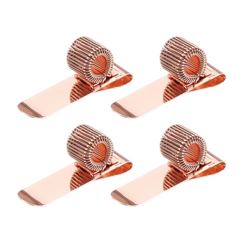PATIKIL 4 Stück Stifthalter Clips, Metall Stiftclip Halter Verstellbare Schleife Stift Bleistift Organizer mit horizontaler einzelner Feder Schleife für Notizbuch, Klemmbrett, Roségold PATIKIL 4 Stück Stifthalter Clips, Metall Stiftclip Halter Verstellbare Schleife Stift Bleistift Organizer mit horizontaler einzelner Feder Schleife für Notizbuch, Klemmbrett, Roségold von PATIKIL
