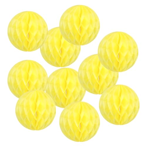 PATIKIL 4" Tissue Paper Pom Poms Blumenbälle, 10er Pack Party Hängende Papierblumenbälle Dekoration für Geburtstag Hochzeit Zuhause Hintergrund Dekor, Gelb PATIKIL 4" Tissue Paper Pom Poms Blumenbälle, 10er Pack Party Hängende Papierblumenbälle Dekoration für Geburtstag Hochzeit Zuhause Hintergrund Dekor, Gelb von PATIKIL