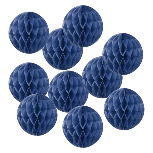 PATIKIL 4" Tissue Paper Pom Poms Blumenbälle, 10er Pack Party Hängende Papierblumenbälle Dekoration für Geburtstag Hochzeit Zuhause Hintergrund Dekor, Marineblau PATIKIL 4" Tissue Paper Pom Poms Blumenbälle, 10er Pack Party Hängende Papierblumenbälle Dekoration für Geburtstag Hochzeit Zuhause Hintergrund Dekor, Marineblau von PATIKIL
