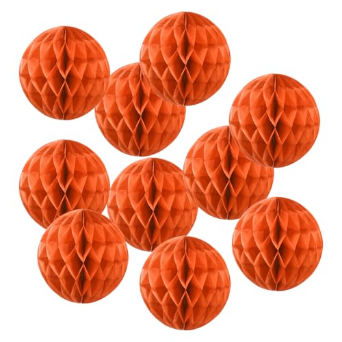 PATIKIL 4" Tissue Paper Pom Poms Blumenbälle, 10er Pack Party Hängende Papierblumenbälle Dekoration für Geburtstag Hochzeit Zuhause Hintergrund Dekor, Orange PATIKIL 4" Tissue Paper Pom Poms Blumenbälle, 10er Pack Party Hängende Papierblumenbälle Dekoration für Geburtstag Hochzeit Zuhause Hintergrund Dekor, Orange von PATIKIL