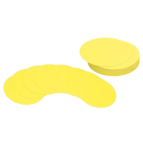 PATIKIL 4-Zoll-Kreis-Karton, 36 Stück runde Ausschnitt-Papierdicke Karton-Untersetzer für DIY-Bastelprojekte Klassenzimmer-Pinnwand-Dekoration, Gelb PATIKIL 4-Zoll-Kreis-Karton, 36 Stück runde Ausschnitt-Papierdicke Karton-Untersetzer für DIY-Bastelprojekte Klassenzimmer-Pinnwand-Dekoration, Gelb von PATIKIL