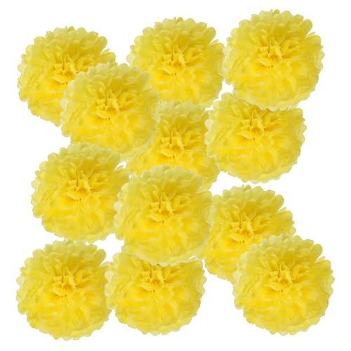 PATIKIL 4-Zoll-Papier-Pompons, 12 Stück Pompons Papierblumen Ball Tissue-Papierblumen für Hochzeit Brautdusche Geburtstag Junggesellinnenabschied Party Hintergrunddekoration, Hellgelb PATIKIL 4-Zoll-Papier-Pompons, 12 Stück Pompons Papierblumen Ball Tissue-Papierblumen für Hochzeit Brautdusche Geburtstag Junggesellinnenabschied Party Hintergrunddekoration, Hellgelb von PATIKIL
