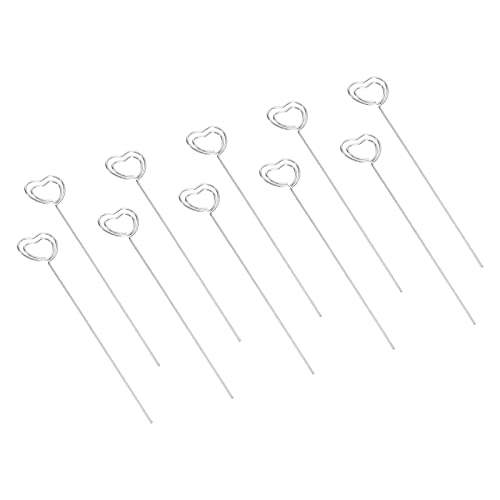 PATIKIL 4.7" Metall Draht 20Pack Foto Bild Blumig Herz Klemme für Party DIY Silberton PATIKIL 4.7" Metall Draht 20Pack Foto Bild Blumig Herz Klemme für Party DIY Silberton von PATIKIL