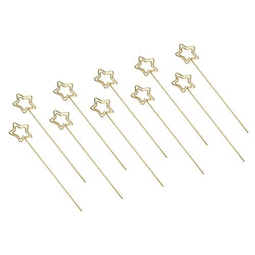 PATIKIL 4.7" Metall Draht Kartenhalter 20Pack Foto Bild Stern Klemmen für Party Goldton PATIKIL 4.7" Metall Draht Kartenhalter 20Pack Foto Bild Stern Klemmen für Party Goldton von PATIKIL
