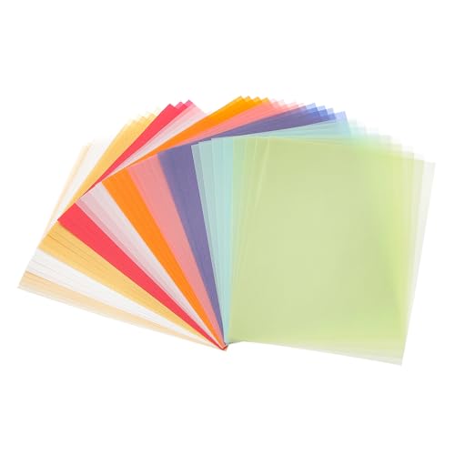 PATIKIL 40 Blatt Pergamentpapier 4,25x5,5, Pergamentpapier bedruckbares Transparentpapier 100GSM für Einladungen Laser Tintenstrahldruck Kartenherstellung Basteln Nachverfolgung, 10 Farben PATIKIL 40 Blatt Pergamentpapier 4,25x5,5, Pergamentpapier bedruckbares Transparentpapier 100GSM für Einladungen Laser Tintenstrahldruck Kartenherstellung Basteln Nachverfolgung, 10 Farben von PATIKIL