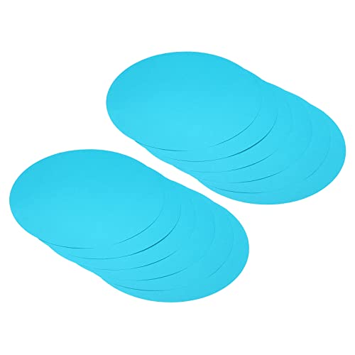 PATIKIL 40 Stück Moderationskarten Karteikarten, 20 cm rundes Kartonpapier Lernkarten Präsentationskarten für Dekorationen Basteln Büro Zeichnung, Blau PATIKIL 40 Stück Moderationskarten Karteikarten, 20 cm rundes Kartonpapier Lernkarten Präsentationskarten für Dekorationen Basteln Büro Zeichnung, Blau von PATIKIL