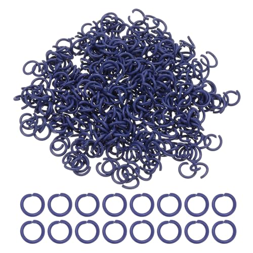 PATIKIL 400 Stück 6mm Runde Biegeringe Jump Rings Spaltringe Sprungringe für Schmuckherstellung Schmuck Basteln Zubehör Halsketten Armbänder Ohrringe DIY Kettenanhänger, Dunkelblau PATIKIL 400 Stück 6mm Runde Biegeringe Jump Rings Spaltringe Sprungringe für Schmuckherstellung Schmuck Basteln Zubehör Halsketten Armbänder Ohrringe DIY Kettenanhänger, Dunkelblau von PATIKIL
