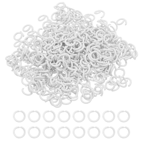 PATIKIL 400 Stück 8mm Runde Biegeringe Jump Rings Spaltringe Sprungringe für Schmuckherstellung Schmuck Basteln Zubehör Halsketten Armbänder Ohrringe DIY Kettenanhänger, Weiß PATIKIL 400 Stück 8mm Runde Biegeringe Jump Rings Spaltringe Sprungringe für Schmuckherstellung Schmuck Basteln Zubehör Halsketten Armbänder Ohrringe DIY Kettenanhänger, Weiß von PATIKIL