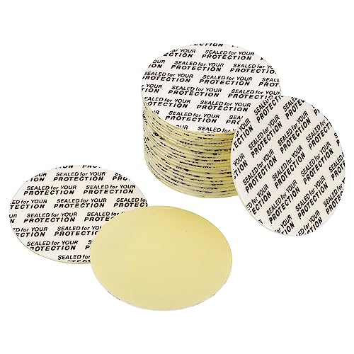 PATIKIL 40mm/1.56" Schaum Deckel Liner 100 Pack PS Schaum Widerstandsfähig Manipulationssicheres Drucksiegel mit Staubschutz Papier Rückseite für Flasche Kappe Liner Dichtungen von PATIKIL