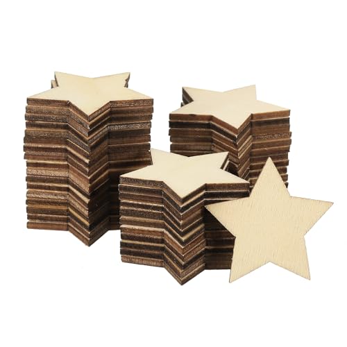 PATIKIL 40mm Holzsterne, 300er Packung Unvollendete Holzsterne Leerholz-Ausschnitte Verzierungen Natürliche Holzstücke für Weihnachtsbastelprojekte PATIKIL 40mm Holzsterne, 300er Packung Unvollendete Holzsterne Leerholz-Ausschnitte Verzierungen Natürliche Holzstücke für Weihnachtsbastelprojekte von PATIKIL